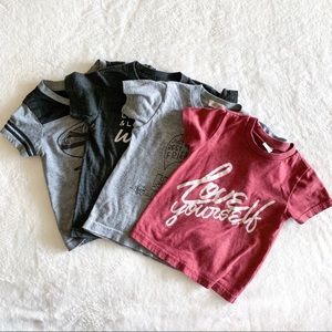 Unisex Graphic Tees - Set of 4 - 2T